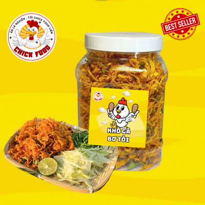 Chick Food mang đến cho bạn những miếng khô gà lá chanh thơm ngon, đậm đà, giòn dai hấp dẫn.